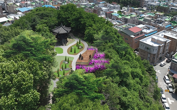 금천배수지공원 정상 전망대 조성 조감도. [사진=청주시]