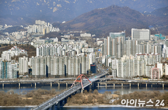 서울 도심 아파트 단지 전경. [사진=정소희 기자]