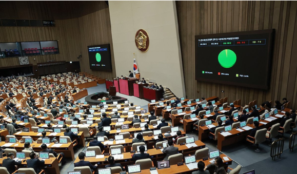 29일 서울 여의도 국회에서 열린 본회의에서 국회법 일부개정안이 가결되고 있다. [사진=연합뉴스]