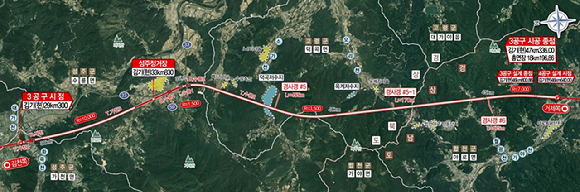 남부내륙철도(김천~거제) 건설사업 제3공구 노반신설 기타공사 위치도 [사진=HDC현대산업개발]
