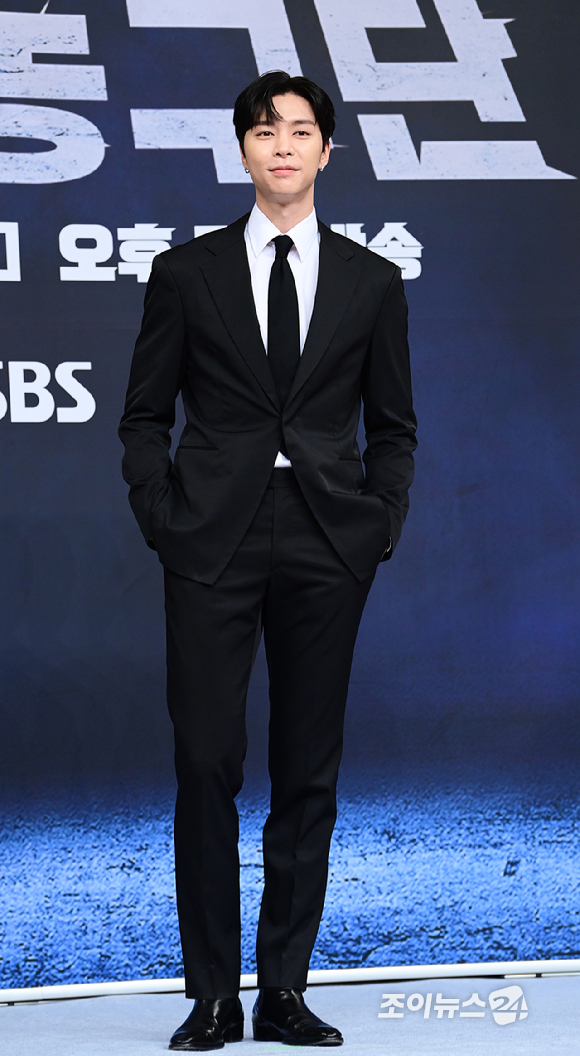 NCT 쟈니가 26일 오전 서울 양천구 목동 SBS사옥에서 열린 SBS 새 예능프로그램 '열혈농구단' 제작발표회에 참석하고 있다. [사진=정소희 기자]