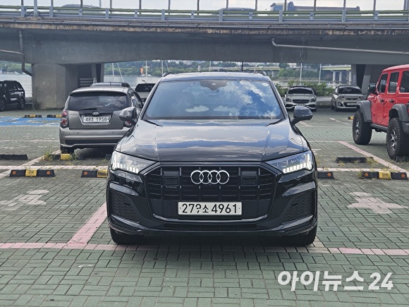 아우디 Q7 50 TDI 콰트로 전면. [사진=홍성효 기자]