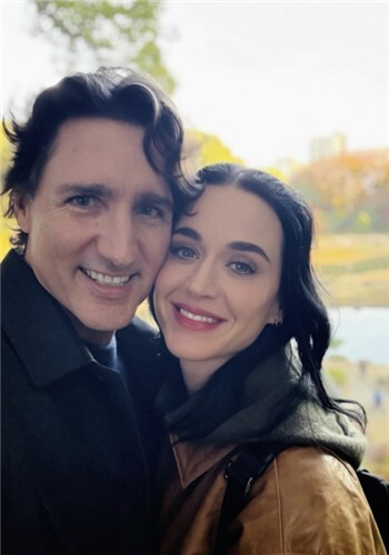 쥐스탱 트뤼도 전 캐나다 총리와 케이티 페리. [사진=케이티 페리 인스타그램]