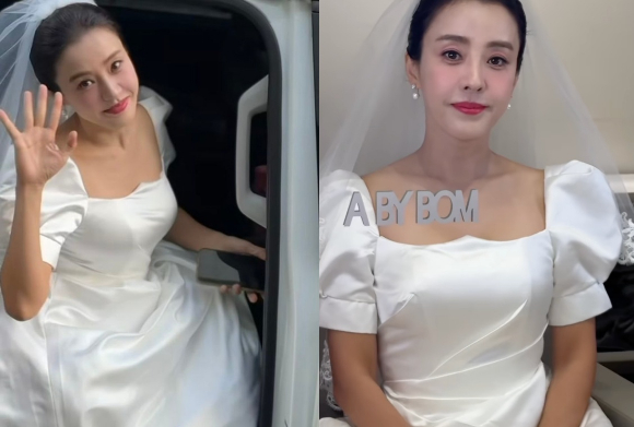 &apos;싱글맘&apos; 박은혜, 웨딩 드레스 입었다 &quot;저 결혼해요&quot; 깜짝