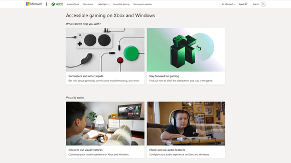 Xbox 접근성 지원 페이지 업데이트 [사진=MS]
