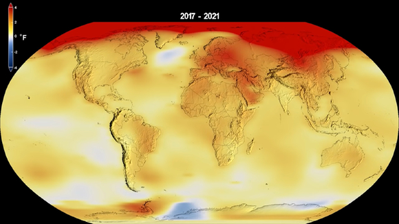 NASA의 GISS가 분석한 결과 지구 가열화는 계속되고 있음이 확인됐다. [사진=NASA]