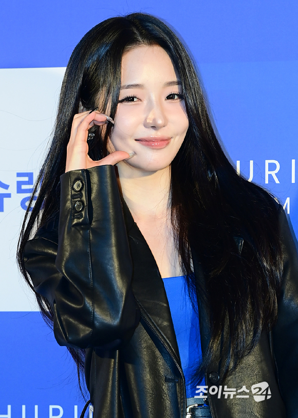 그룹 프로미스나인 출신 방송인 노지선이 28일 오후 서울 성동구 성수동 인근에서 열린 슈링크홈 리프투글로우 팝업스토어 오픈 행사에 참석하고 있다. [사진=정소희 기자]