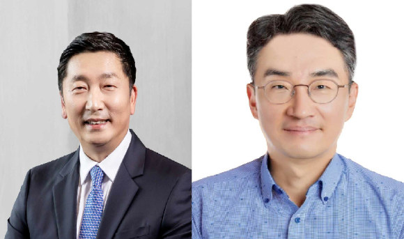 왼쪽부터 장용호 SK이노베이션 총괄사장, 추형욱 SK이노베이션E&S 사장 [사진=SK이노베이션]