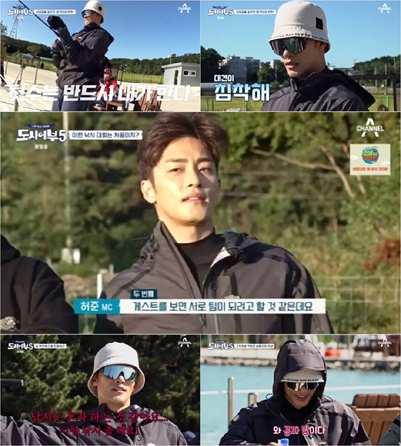 '도시어부5' 성훈이 낚시에 진심인 대활약을 펼치며 고정 출연에 한 걸음 다가갔다. [사진=채널A 방송화면 캡처]