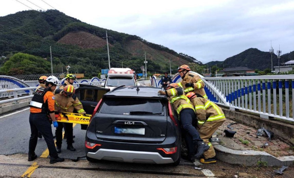 홍천 교통사고 [사진=강원특별자치도 소방본부]