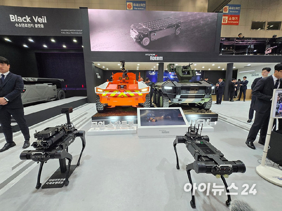 20일 경기 일산 킨텍스에서 열린 '서울 국제 항공우주·방위산업 전시회(ADEX) 2025'. [사진=최란 기자]