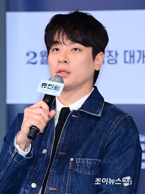 배우 박정민이 4일 오후 서울 CGV 용산아이파크몰에서 열린 영화 '휴민트'(감독 류승완) 언론시사회에 참석하고 있다. [사진=정소희 기자]