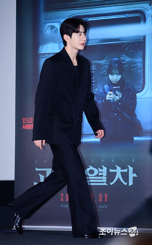 배우 최보민이 24일 오후 서울 용산구 CGV 용산아이파크몰에서 열린 영화 '괴기열차'(감독 탁세웅) 언론시사회에 참석하고 있다. [사진=정소희 기자]