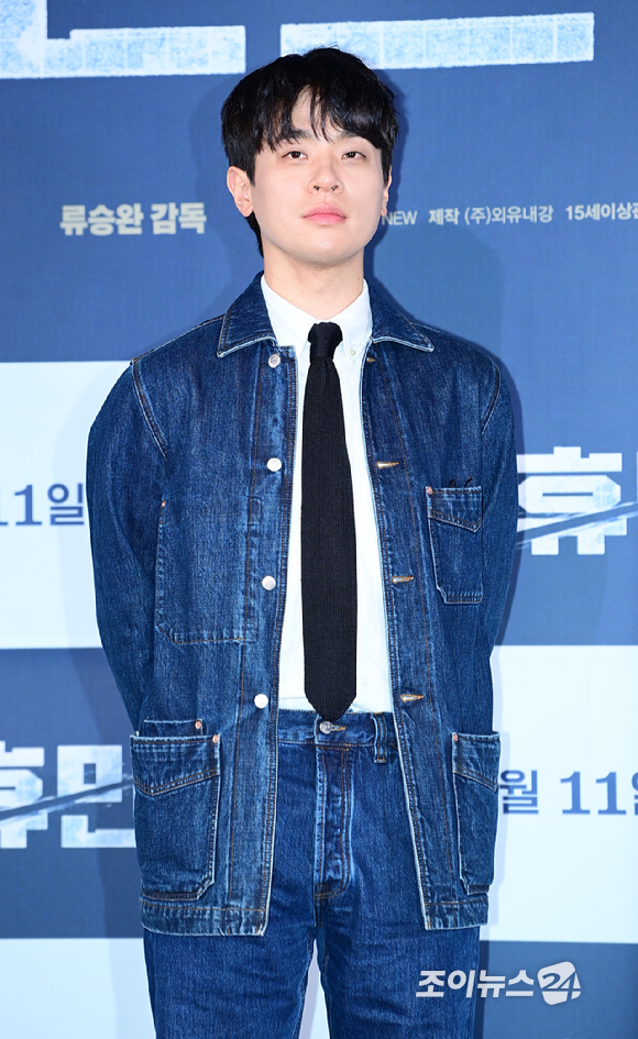 배우 박정민이 4일 오후 서울 CGV 용산아이파크몰에서 열린 영화 '휴민트'(감독 류승완) 언론시사회에 참석하고 있다. [사진=정소희 기자]