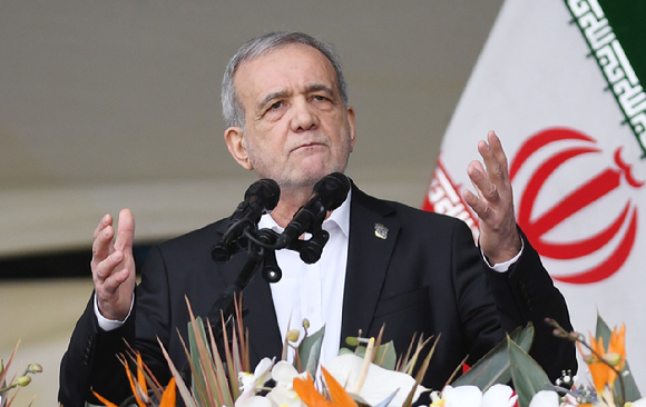 마수드 페제시키안 이란 대통령 [사진=신화통신 연합뉴스 자료사진]