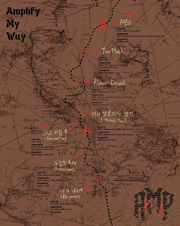 AxMxP 미니 1집 'Amplify My Way'(앰플리파이 마이 웨이) [사진=FNC엔터테인먼트]