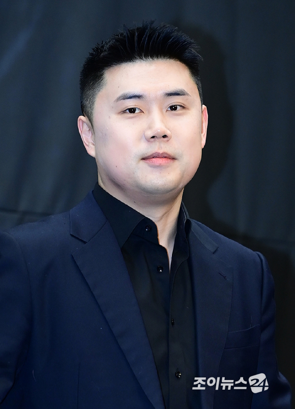 '나폴리 맛피아' 권성준 셰프가 30일 오후 서울 마포구 상암동 스탠포드호텔에서 열린 MBN K-베이커리 서바이벌 '천하제빵' 제작발표회에 참석하고 있다. [사진=정소희 기자]