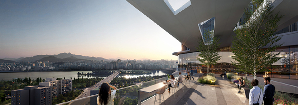 HDC현대산업개발이 제시한 서울 용산정비창 전면1구역 평면 투시도. [사진=HDC현대산업개발]