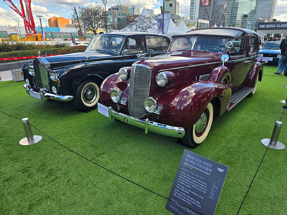 24~27일 서울 강남구 코엑스 광장에서 열리는 '2025 서울클래식카쇼'에 전시된 차량. [사진=김종성 기자]