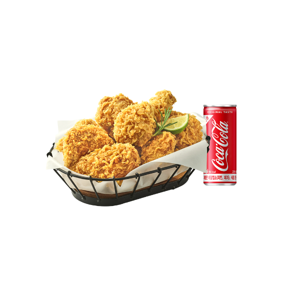 bhc 후라이드 반마리 메뉴. [사진=다이닝브랜즈그룹]