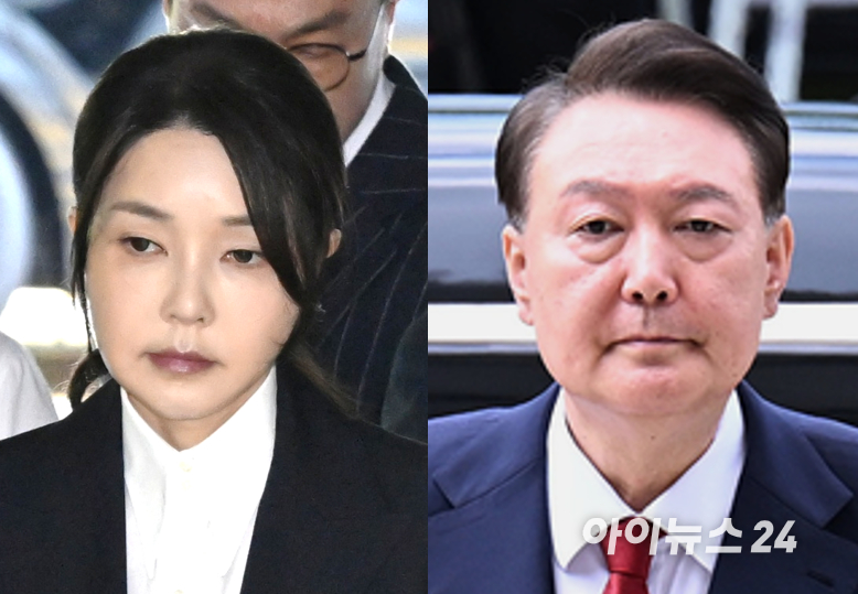 김건희 여사와 윤석열 전 대통령. [사진=아이뉴스24 DB]