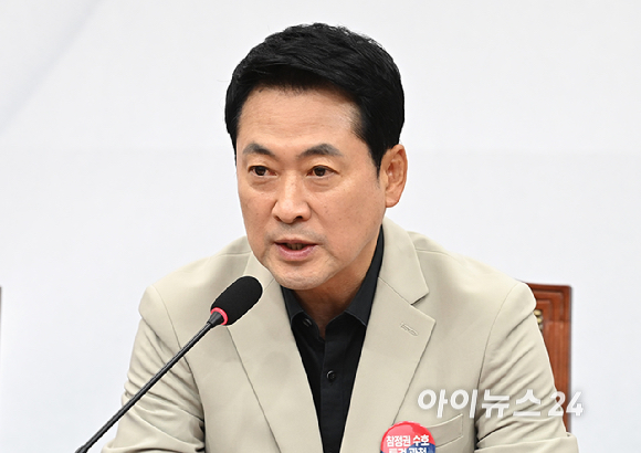 장동혁 국민의힘 당대표가 9일 서울 여의도 국회에서 열린 최고위원회의에서 발언하고 있다. [사진=곽영래 기자]