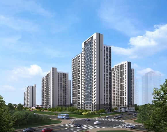 풍무역세권 수자인 그라센트 2차 투시도 [사진=BS한양]