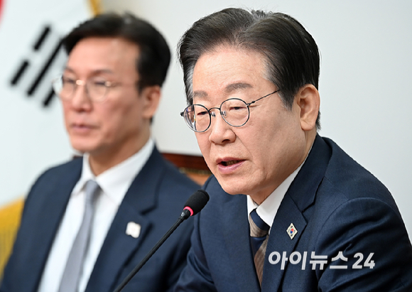 이재명 더불어민주당 대표가 10일 오전 서울 여의도 국회에서 열린 최고위원회의에서 발언하고 있다. [사진=곽영래 기자]