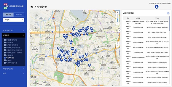 경기도교육청은 30일 교육과 지역 데이터 이용한 시각화(GIS) 서비스인 지역자원정보시스템을 개통했다. [사진=경기도교육청]