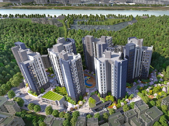 고척동 산업인아파트 재건축정비사업 조감도. [사진=두산건설]