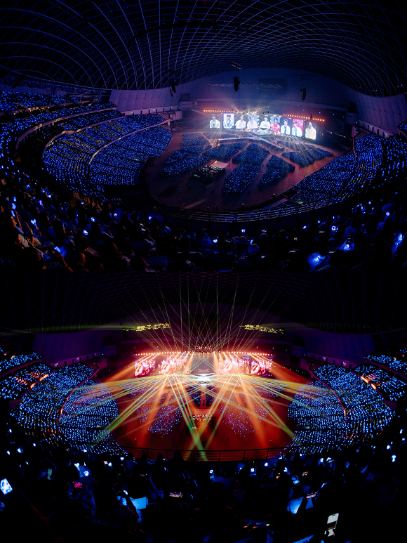 슈퍼주니어기 데뷔 20주년 기념 월드 투어 'SUPER SHOW 10'(슈퍼쇼 10)를 통해 팬들을 만나고 있다. [사진=SM엔터테인먼트]