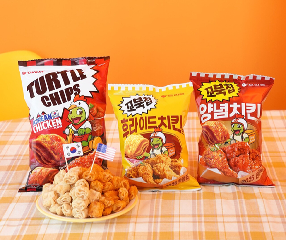 오리온이 '꼬북칩 양념치킨맛'을 한국과 미국에 동시 출시했다. [사진=오리온]
