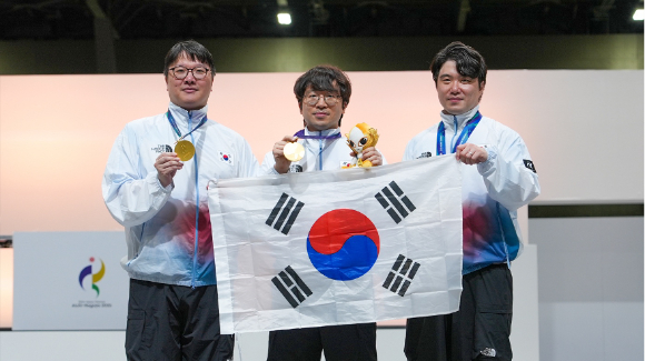 아이치-나고야 아시안게임 대전격투 종목 국가대표 이광노, 배재민, 연제길(왼쪽부터). [사진=한국e스포츠협회]