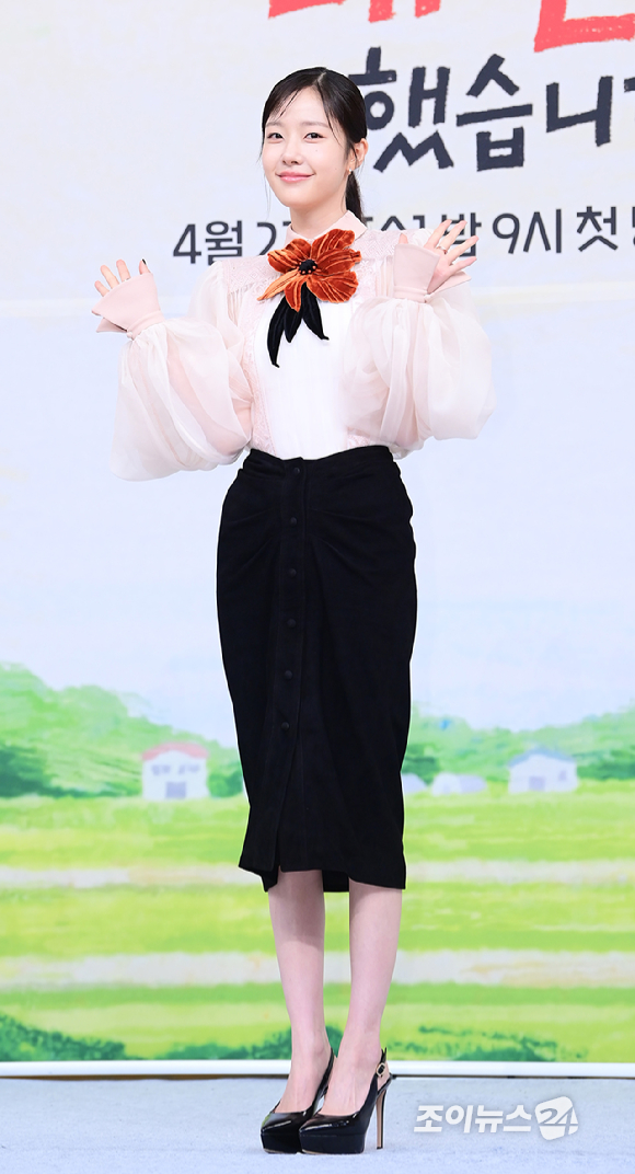 배우 채원빈이 15일 오후 서울 목동 SBS에서 열린 SBS 새 수목드라마 '오늘도 매진했습니다' 제작발표회에 참석하고 있다. [사진=정소희 기자]