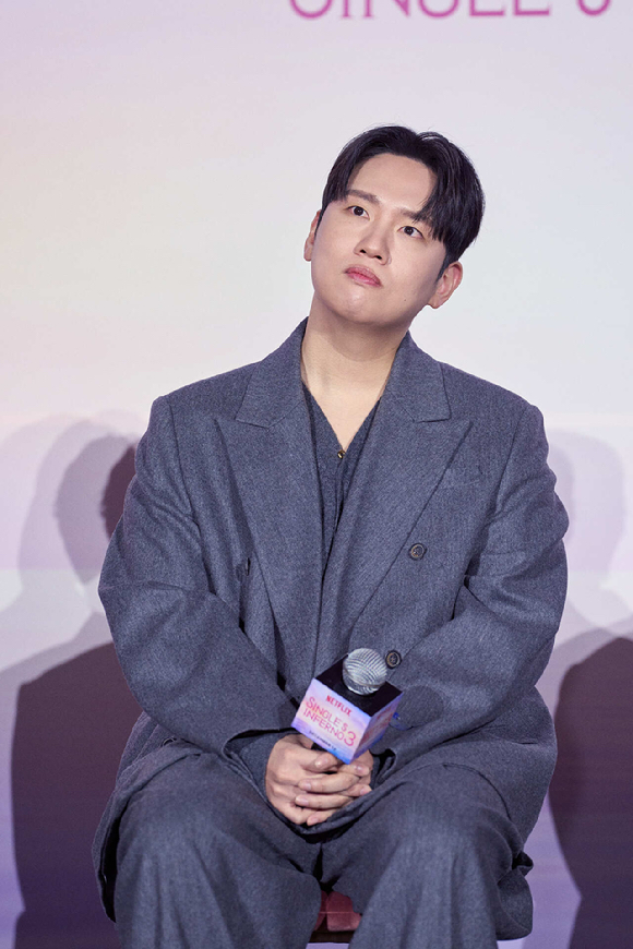 4일 CGV용산아이파크몰에서 열린 넷플릭스 '솔로지옥' 시즌3 제작발표회에서 솔로지옥3 MC들이 출연자 중 농구선수 이관희를 주목했다. 사진은 이관희. [사진=넷플릭스]
