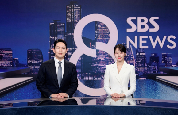 SBS 8뉴스 사공성근, 주시은 이미지 [사진=SBS]